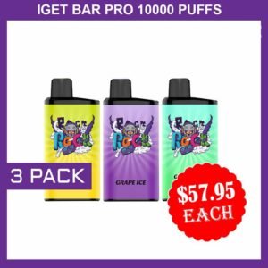 IGET BAR PRO 10000 PUFFS –  3 PACK